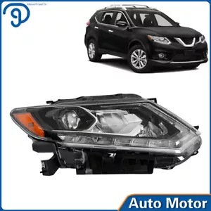 Faro LED pasajero lado derecho carcasa cromada Nissan Rogue 2014 2015 2016 - Imagen 1 de 14