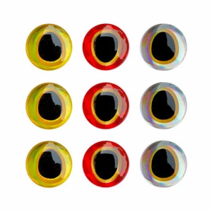 100 Pcs Fishing Lure Eyes 3D Simulation Water Drop Saltwater 6mm/8mm/10mm Craft - Picture 1 of 5