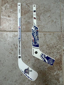 Two NY Islanders Mini Hockey Sticks - 2014 Stadium Series and 2019 PlayOffs - Picture 1 of 10
