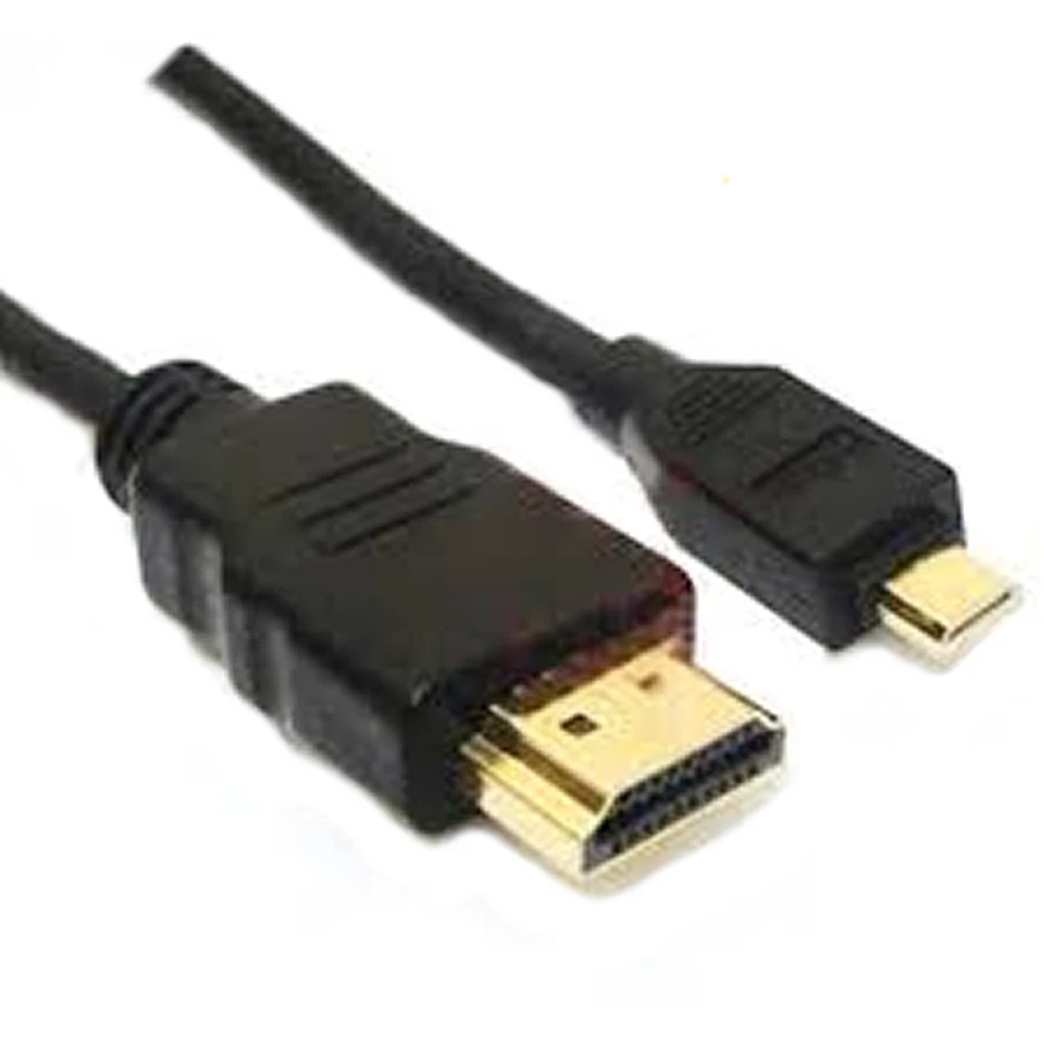 Micro-HDMI to HDMI(DM to AM)High Speed,Ultra HD 24p,Gold,1/3ft/6ft/10ft/15ft Lot - Image 1 of 1