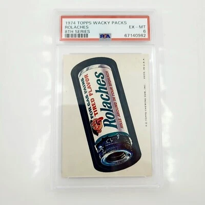 1974 Topps Wacky Packs Rolaches 8th Series PSA 6 - Image 1 of 4