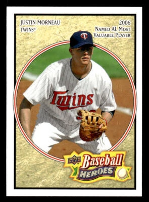 2008 Upper Deck Baseball Heroes #100 Justin Morneau Card Minnesota Twins - Image 1 of 2
