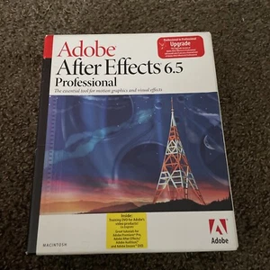 Adobe After Effects 6.5 & 6.0 Professional Software Apple Macintosh & More - Afbeelding 1 van 9