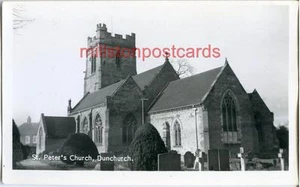 REAL PHOTOGRAPHIC POSTCARD OF ST. PETER'S CHURCH, DUNCHURCH, WARWICKSHIRE. - Picture 1 of 1