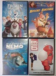 Dvd Big Hero 6 + Alla Ricerca Di Nemo + Mucche Alla Riscossa + Frozen Il Regno - Foto 1 di 9