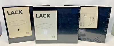Set of 3 IKEA LACK Floating Wall Shelf Black 11 3/4" X 10 1/4" 16353 SHELVING - Image 1 of 3