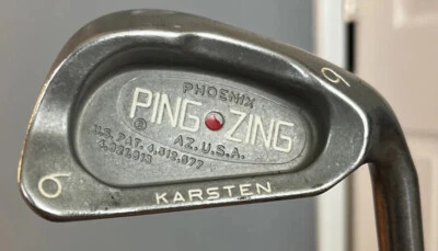 Ping Zing Red Dot Single 6 Iron-Steel Stiff Flex Shaft-Ping Grip-Right Hand - Image 1 of 4