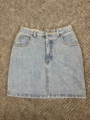 Vintage Guess Womens Skirt Blue Size 26" Denim Patches Classic Adult NWT - Image 1 of 4