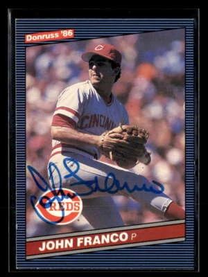 1986 Leaf John Franco #240 Cincinnati Reds Signed/Auto JX8747 - Image 1 of 2