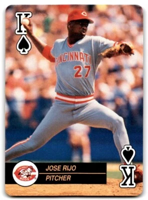 1992 U.S. Playing Card Co. Baseball Aces Jose Rijo Cincinnati Reds - Image 1 of 2