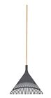 Lawn Rake Adult Size for Lawn Cleaning, Grey, by Superio