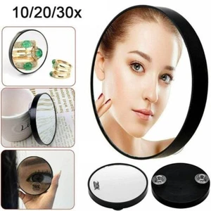 With Two Suction Cups 10/20/30x Magnifying Mirror Cosmetics Mirror Woman - Picture 1 of 17