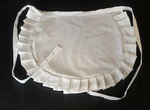LADIES FRENCH VICTORIAN 50.S WAIST WAITRESS LACE DETAIL APRON PINNY - Picture 1 of 1