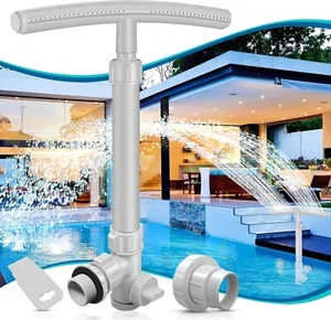 360° Adjustable Waterfall Pool Sprinkler Fountain For Above & Inground Pools - Picture 1 of 6