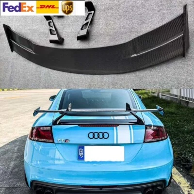 Alerón trasero GT de fibra de carbono real para Audi TT MK0 TTS TTRS 2008-2014 Foto 1 de 4