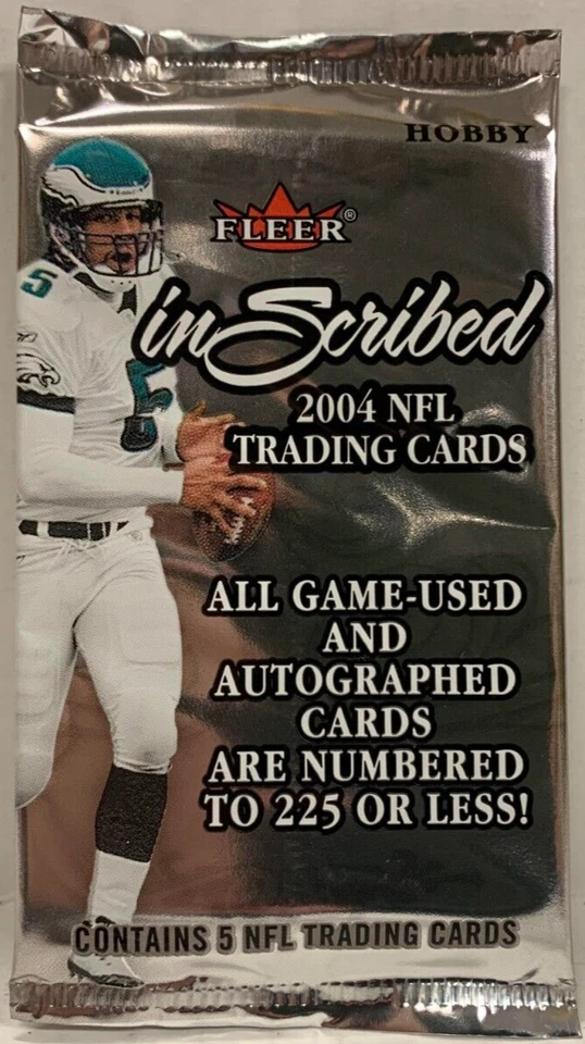 2004 FLEER INSCRIBED NFL FOOTBALL PACK ELI MANNING RC AUTO NEW SEALED - Image 1 of 3