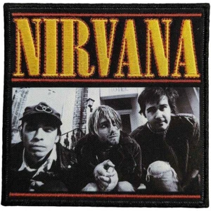 Nirvana "London Foto" Aufnäher/Bügelbild Patch - offizielles Produkt - kostenloser Versand - Bild 1 von 1