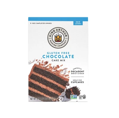 Mezcla de pastel de chocolate sin gluten King Arthur rica humedad deliciosa 22 OZ Foto 1 de 4