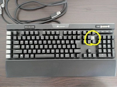 Corsair K95 RGB Platinum USB Gaming Keyboard RGB Backlit US Used - Image 1 of 2