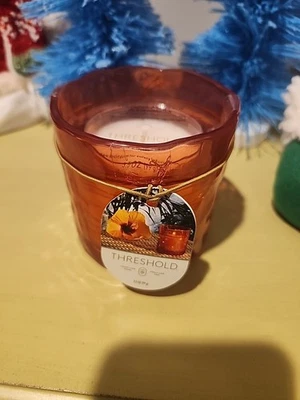 Threshold Glass LED Citronella Hibiscus Al Fresco Scented Candle - Twinkles! - Image 1 of 3