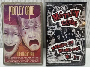 Motley Crue 🤘 Theatre Of Pain- 85’& Decade Of Decadence-91’  • 2 Cassette Lot - Picture 1 of 5