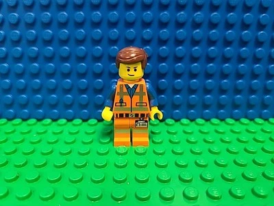 LEGO Movie Emmet Minifigure Lopsided Closed Mouth Smile tlm087 CMF Lot Rare HTF  - Image 1 of 4