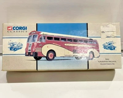 Autobús amarillo Mattel Corgi Classics 983464 Burlington Trailways 2065 ~ 1994 ~ ¡Nuevo de Lote Antiguo! Foto 1 de 4