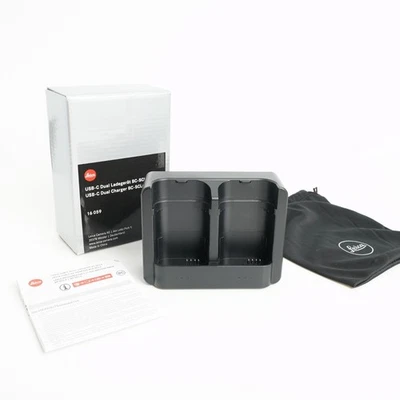 Leica BC-SCL6 USB-C Dual Akku Ladegerät 16059 für SL2, Q2, Q2M, Q3, SL3-