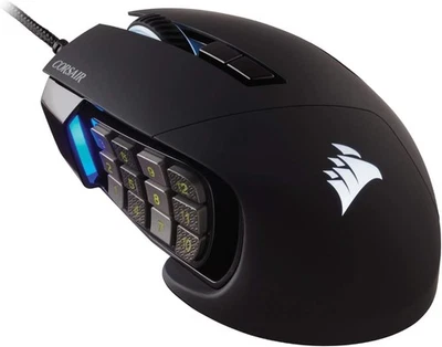 Corsair CH9304211 Scimitar RGB Elite Wired MOBA/MMO Gaming Mouse (Open Box) - Image 1 of 4