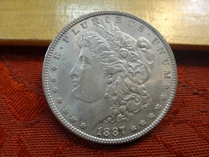Dólar de plata Morgan de Estados Unidos 1887 lote de $1 A - sin precio base - Imagen 1 de 3