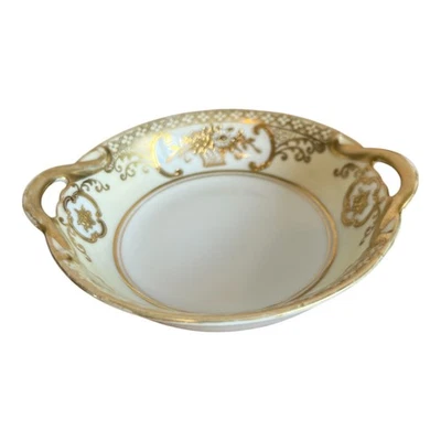 Noritake Gilt Floral Small Bowl Noritake Trinket Pin Dish with Handles 12 cm - image 1 of 4