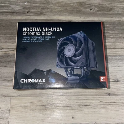 NH-U12A chromax.Black, 120mm Single-Tower CPU Cooler (Black) - Image 1 of 4