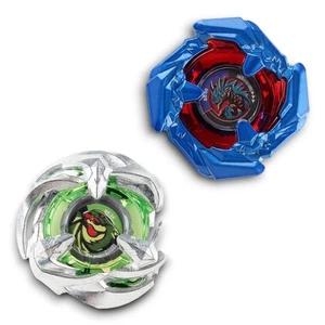 BEYBLADE 2x Spinning Top in Metallo -BX00 + BX24 Coltello WyvernGale & Shinobi Serie X - Foto 1 di 7