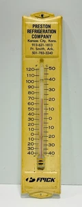 Vintage Werbung Thermometer Preston Refrigeration Co Kansas City, Ft Smith, Ar - Bild 1 von 7