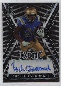 2023 Leaf Exotic Zebra Kaleidoscope /7 Zach Charbonnet #BA-ZC1 Rookie Auto RC