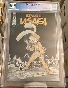 ESPACIO USAGI #1! Cubierta de lámina MOMOKO PGX 9,8! Stan Sakai Dogu Yojimbo LTD 500! - Imagen 1 de 9