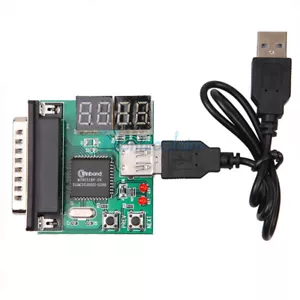 Powerful 4-Digit PC Analyzer Diagnostic Motherboard Tester USB Post Test Card