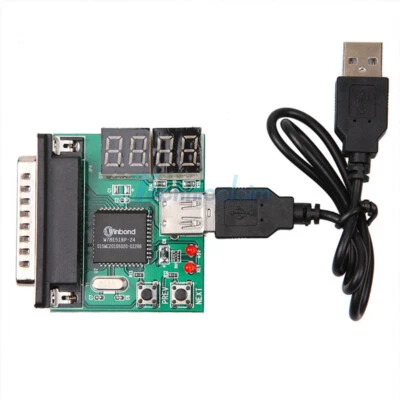 Powerful 4-Digit PC Analyzer Diagnostic Motherboard Tester USB Post Test Card - Bild 1 von 4