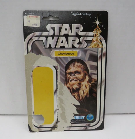 1977 Chewbacca 12 Back STAR WARS Kenner Vintage Card Back NICE!! Cover
