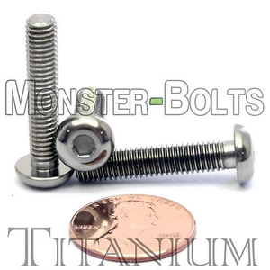 Titanium M5 x 25mm - DIN 9427 Button Head Socket Cap Screw - BHCS - Ti Hex Allen - Picture 1 of 2