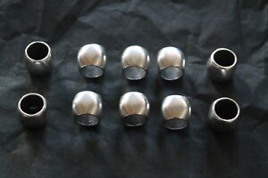 pour fabrication bijoux: perle lisse passant 12x15mm pour corde 10mm lot de 10