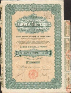 TRAMWAYS ÉLECTRIQUES de SAINT-ETIENNE (LOIRE 42) (N) - Imagen 1 de 1