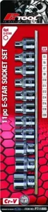 PK TOOLS 11pc E Type 3/8"Dr E-Star socket set E5-FE20 On Rail Cr-V - Picture 1 of 1