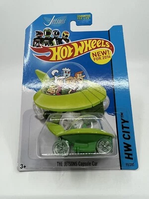 Hot Wheels #90 HW City-Tooned ll The Jetsons 2014 coche cápsula lima/verde S5 Foto 1 de 3
