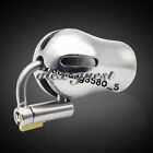 Stainless Steel Puncture Chastity Cage Device PA Lock Hook D-ring Stealth Lock