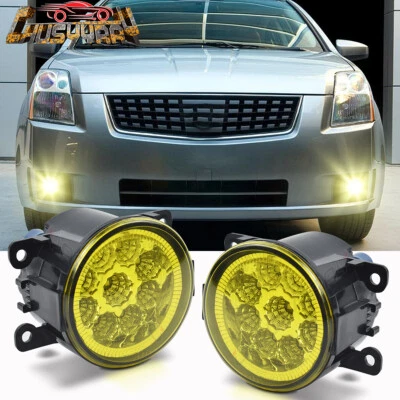 Par de faros antiniebla delanteros para parachoques con bombillas para Nissan Sentra 2007-2012 repuesto Foto 1 de 4