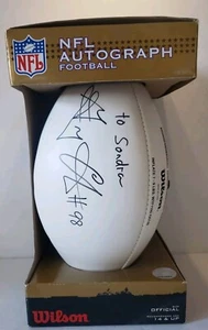 Autographed NFL AUTOGRAPH FOOTBALL Greg Ellis #98 Dallas Cowboys Official Size - Picture 1 of 19
