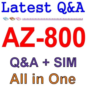 Best Exam Practice Material for AZ-800 Exam Q&A+SIM - Picture 1 of 1