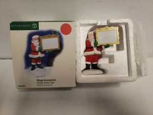 DEPARTMENT 56 DEPT 56 VILLAGE ACCESSORIES SANTA SIGN 53051 YOU PERSONALIZE - Picture 1 of 13
