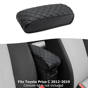 Se adapta a Toyota Prius C 2012-2019 consola central tapa reposabrazos cuero cubierta almohadilla negro - Imagen 1 de 6